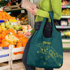 Custom Australia Rugby Grocery Bag Proud of Aussie Kangaroo