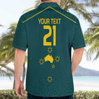 Custom Australia Rugby Hawaiian Shirt Proud of Aussie Kangaroo
