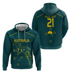 Custom Australia Rugby Hoodie Proud of Aussie Kangaroo