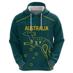 Custom Australia Rugby Hoodie Proud of Aussie Kangaroo