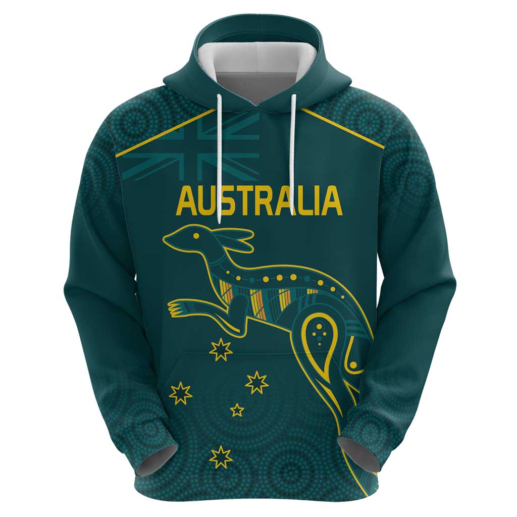 Custom Australia Rugby Hoodie Proud of Aussie Kangaroo