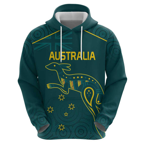Custom Australia Rugby Hoodie Proud of Aussie Kangaroo