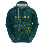 Custom Australia Rugby Hoodie Proud of Aussie Kangaroo