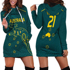 Custom Australia Rugby Hoodie Dress Proud of Aussie Kangaroo