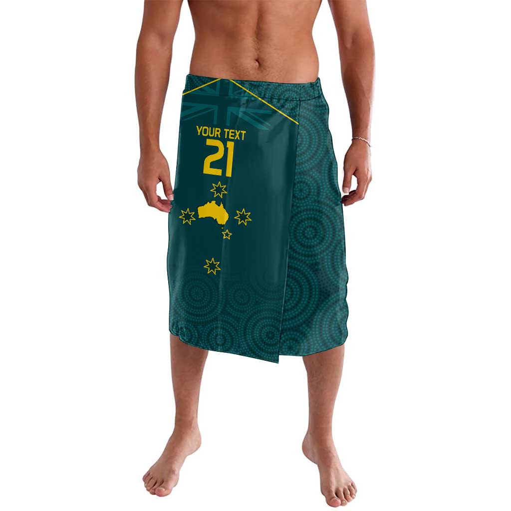 Custom Australia Rugby Lavalava Proud of Aussie Kangaroo