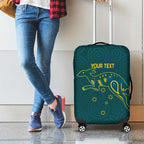 Custom Australia Rugby Luggage Cover Proud of Aussie Kangaroo