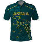 Custom Australia Rugby Polo Shirt Proud of Aussie Kangaroo