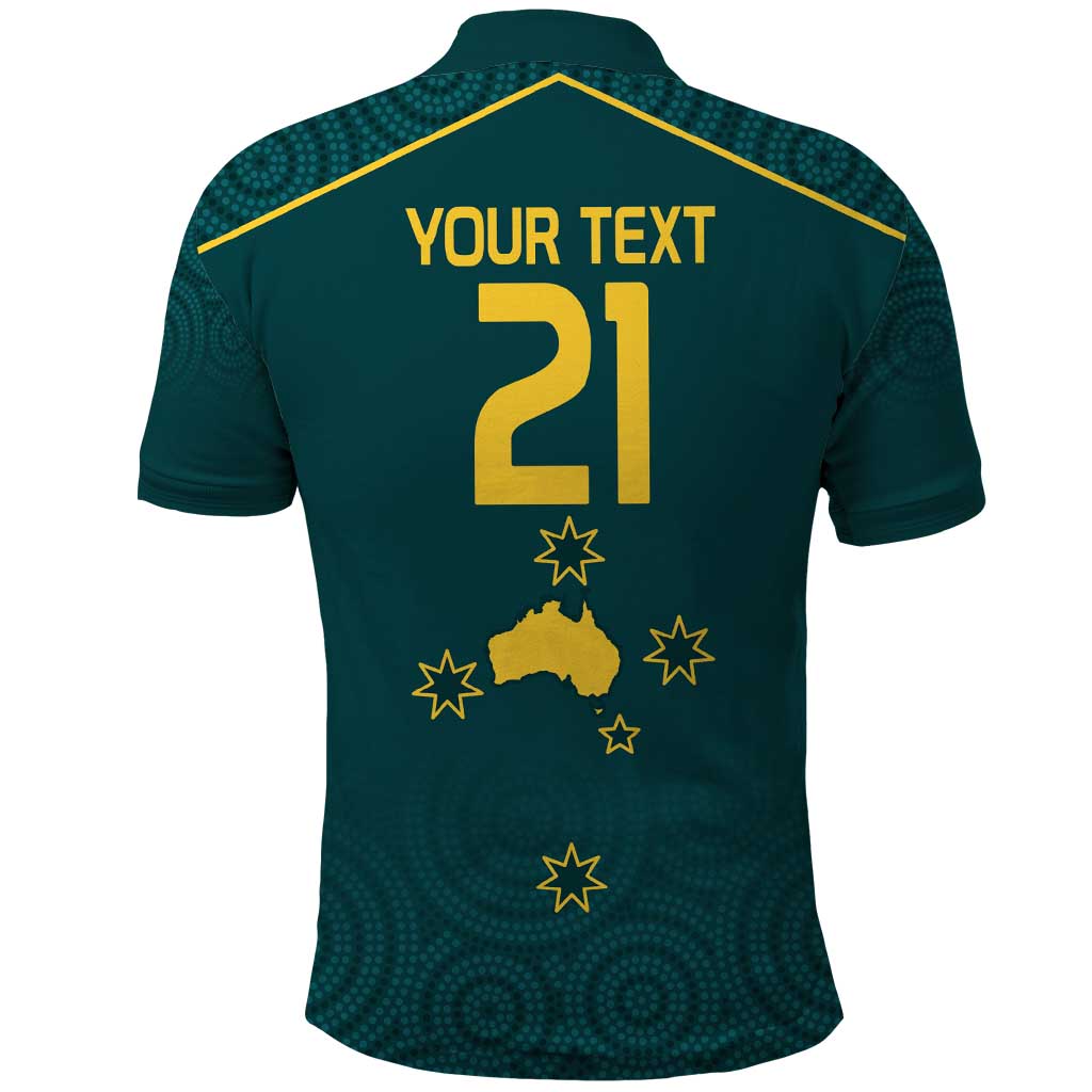 Custom Australia Rugby Polo Shirt Proud of Aussie Kangaroo
