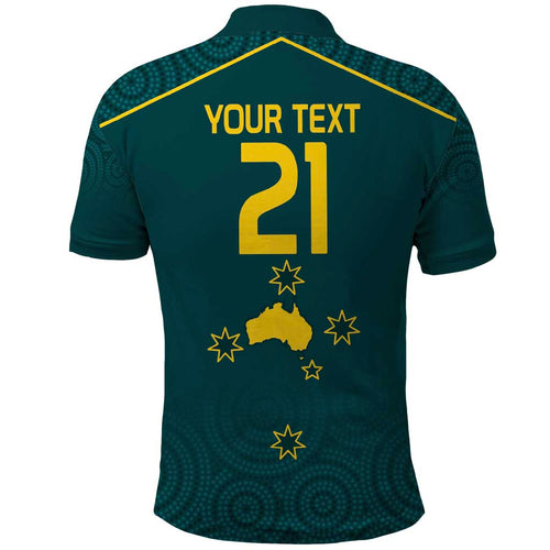 Custom Australia Rugby Polo Shirt Proud of Aussie Kangaroo