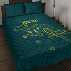 Custom Australia Rugby Quilt Bed Set Proud of Aussie Kangaroo