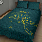 Custom Australia Rugby Quilt Bed Set Proud of Aussie Kangaroo