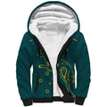 Custom Australia Rugby Sherpa Hoodie Proud of Aussie Kangaroo