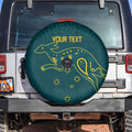 Custom Australia Rugby Spare Tire Cover Proud of Aussie Kangaroo