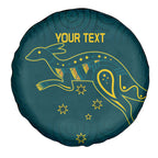 Custom Australia Rugby Spare Tire Cover Proud of Aussie Kangaroo