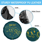 Custom Australia Rugby Spare Tire Cover Proud of Aussie Kangaroo