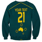 Custom Australia Rugby Sweatshirt Proud of Aussie Kangaroo