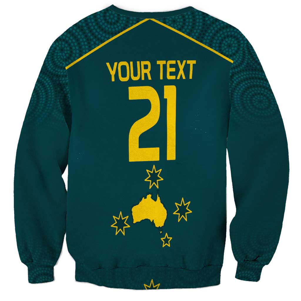 Custom Australia Rugby Sweatshirt Proud of Aussie Kangaroo
