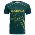 Custom Australia Rugby T Shirt Proud of Aussie Kangaroo