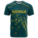 Custom Australia Rugby T Shirt Proud of Aussie Kangaroo