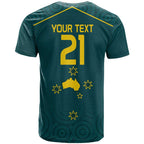 Custom Australia Rugby T Shirt Proud of Aussie Kangaroo