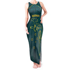 Custom Australia Rugby Tank Maxi Dress Proud of Aussie Kangaroo
