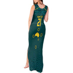 Custom Australia Rugby Tank Maxi Dress Proud of Aussie Kangaroo