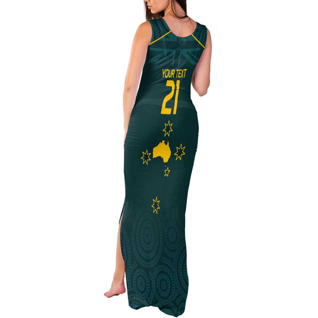 Custom Australia Rugby Tank Maxi Dress Proud of Aussie Kangaroo