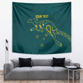 Custom Australia Rugby Tapestry Proud of Aussie Kangaroo
