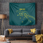 Custom Australia Rugby Tapestry Proud of Aussie Kangaroo