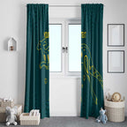 Custom Australia Rugby Window Curtain Proud of Aussie Kangaroo