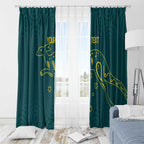 Custom Australia Rugby Window Curtain Proud of Aussie Kangaroo