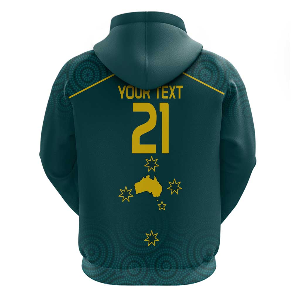 Custom Australia Rugby Zip Hoodie Proud of Aussie Kangaroo