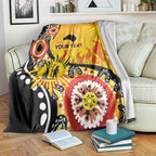 Australia Bushfire Aboriginal Personalised Blanket Bush Fire Dreaming - Aussie Hoodie