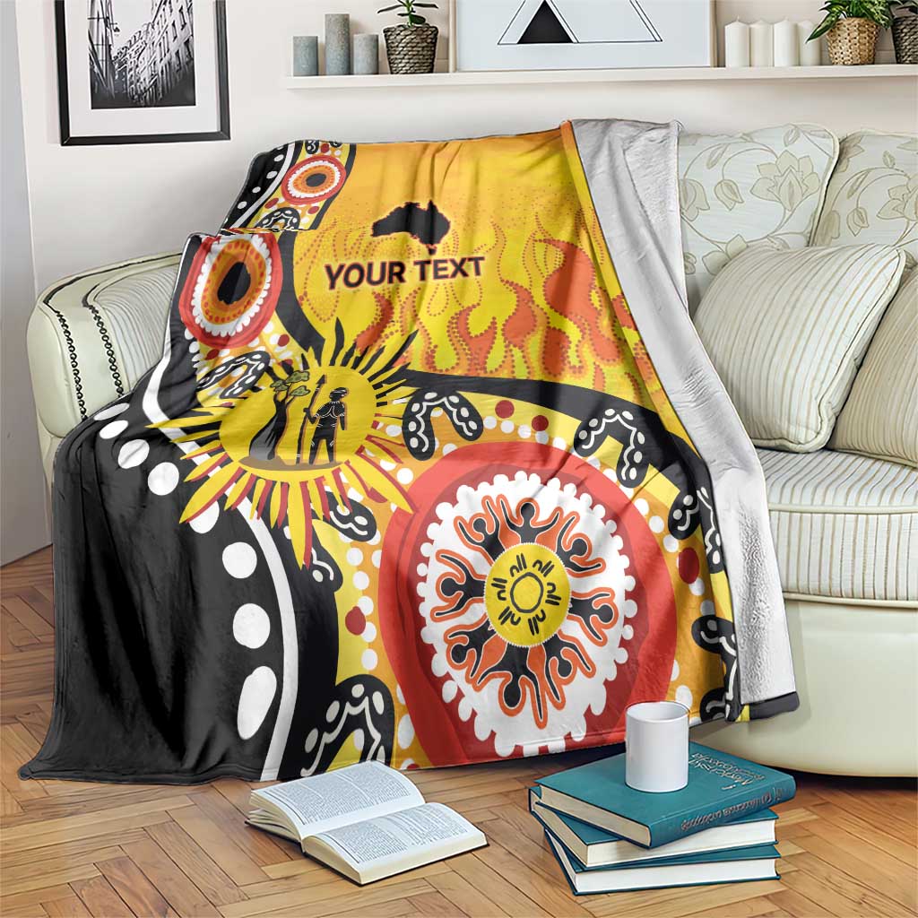 Australia Bushfire Aboriginal Personalised Blanket Bush Fire Dreaming - Aussie Hoodie