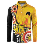 Australia Bushfire Aboriginal Personalised Button Sweatshirt Bush Fire Dreaming - Aussie Hoodie