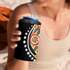 Australia Bushfire Aboriginal Personalised 4 in 1 Can Cooler Tumbler Bush Fire Dreaming - Aussie Hoodie