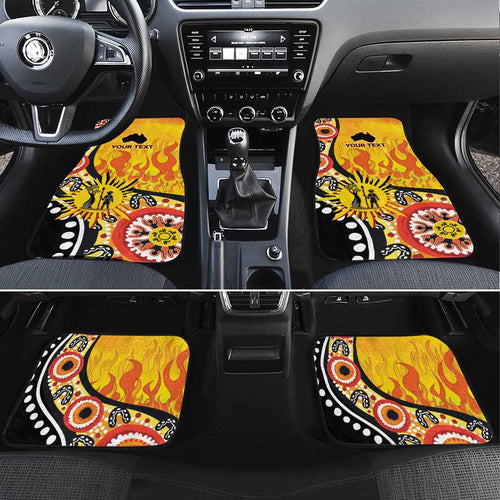 Australia Bushfire Aboriginal Personalised Car Mats Bush Fire Dreaming - Aussie Hoodie