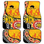 Australia Bushfire Aboriginal Personalised Car Mats Bush Fire Dreaming - Aussie Hoodie