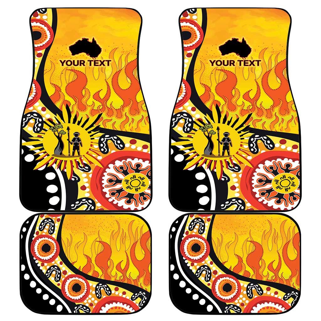 Australia Bushfire Aboriginal Personalised Car Mats Bush Fire Dreaming - Aussie Hoodie