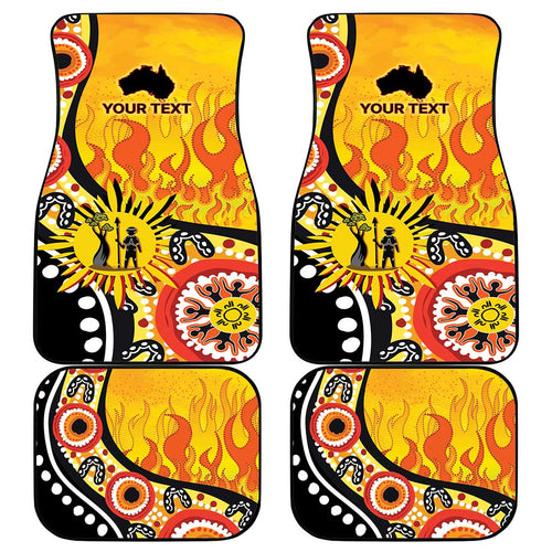 Australia Bushfire Aboriginal Personalised Car Mats Bush Fire Dreaming - Aussie Hoodie