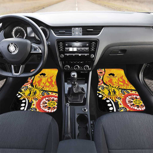 Australia Bushfire Aboriginal Personalised Car Mats Bush Fire Dreaming - Aussie Hoodie