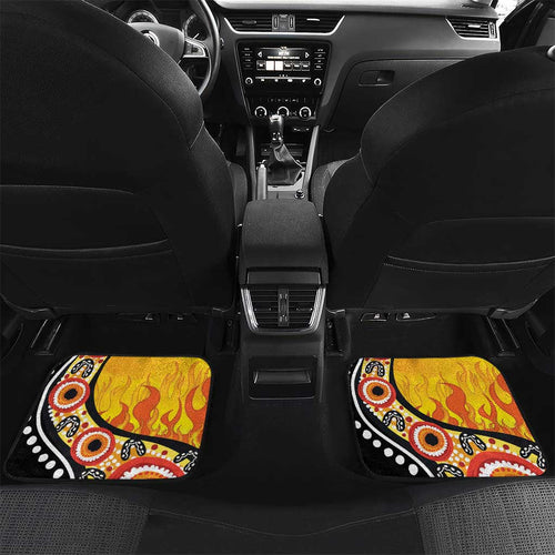 Australia Bushfire Aboriginal Personalised Car Mats Bush Fire Dreaming - Aussie Hoodie
