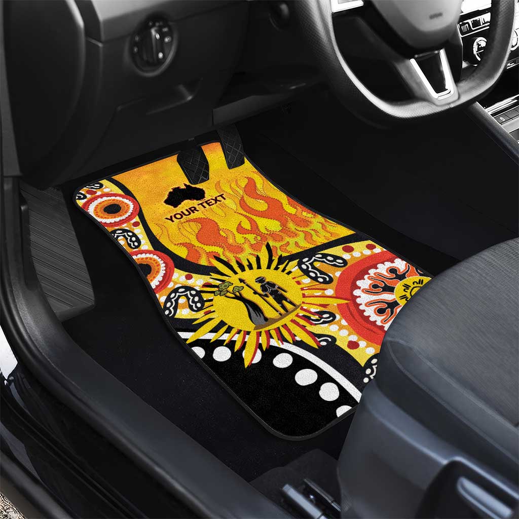Australia Bushfire Aboriginal Personalised Car Mats Bush Fire Dreaming - Aussie Hoodie