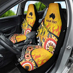 Australia Bushfire Aboriginal Personalised Car Seat Cover Bush Fire Dreaming - Aussie Hoodie