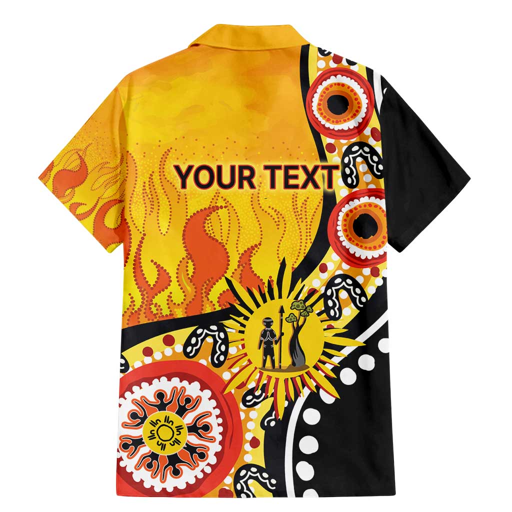Australia Bushfire Aboriginal Personalised Family Matching Mermaid Dress and Hawaiian Shirt Bush Fire Dreaming - Aussie Hoodie