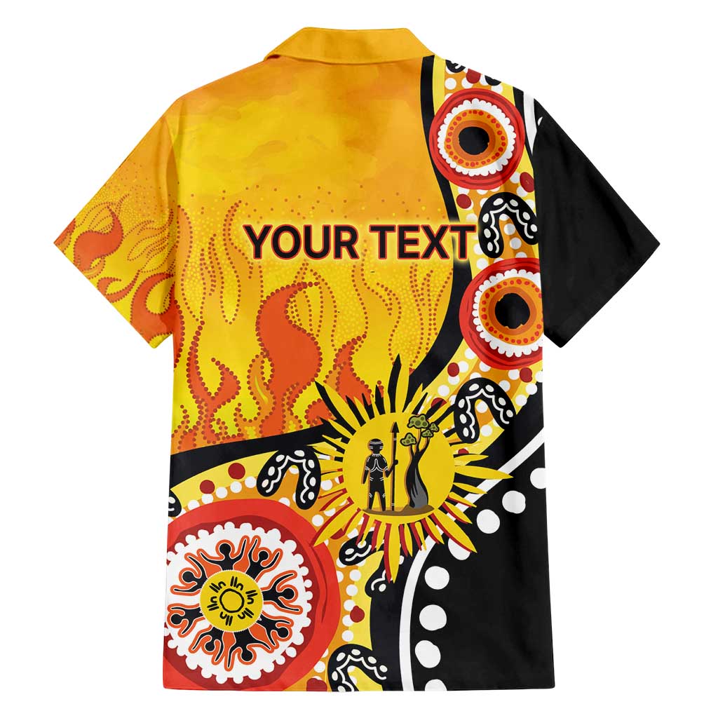 Australia Bushfire Aboriginal Personalised Family Matching Off Shoulder Maxi Dress and Hawaiian Shirt Bush Fire Dreaming - Aussie Hoodie