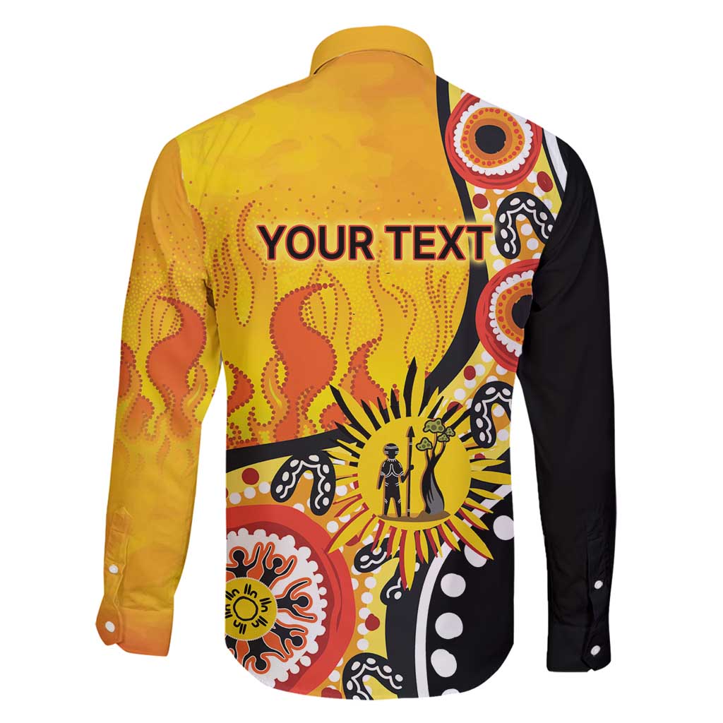Australia Bushfire Aboriginal Personalised Family Matching Off Shoulder Maxi Dress and Hawaiian Shirt Bush Fire Dreaming - Aussie Hoodie