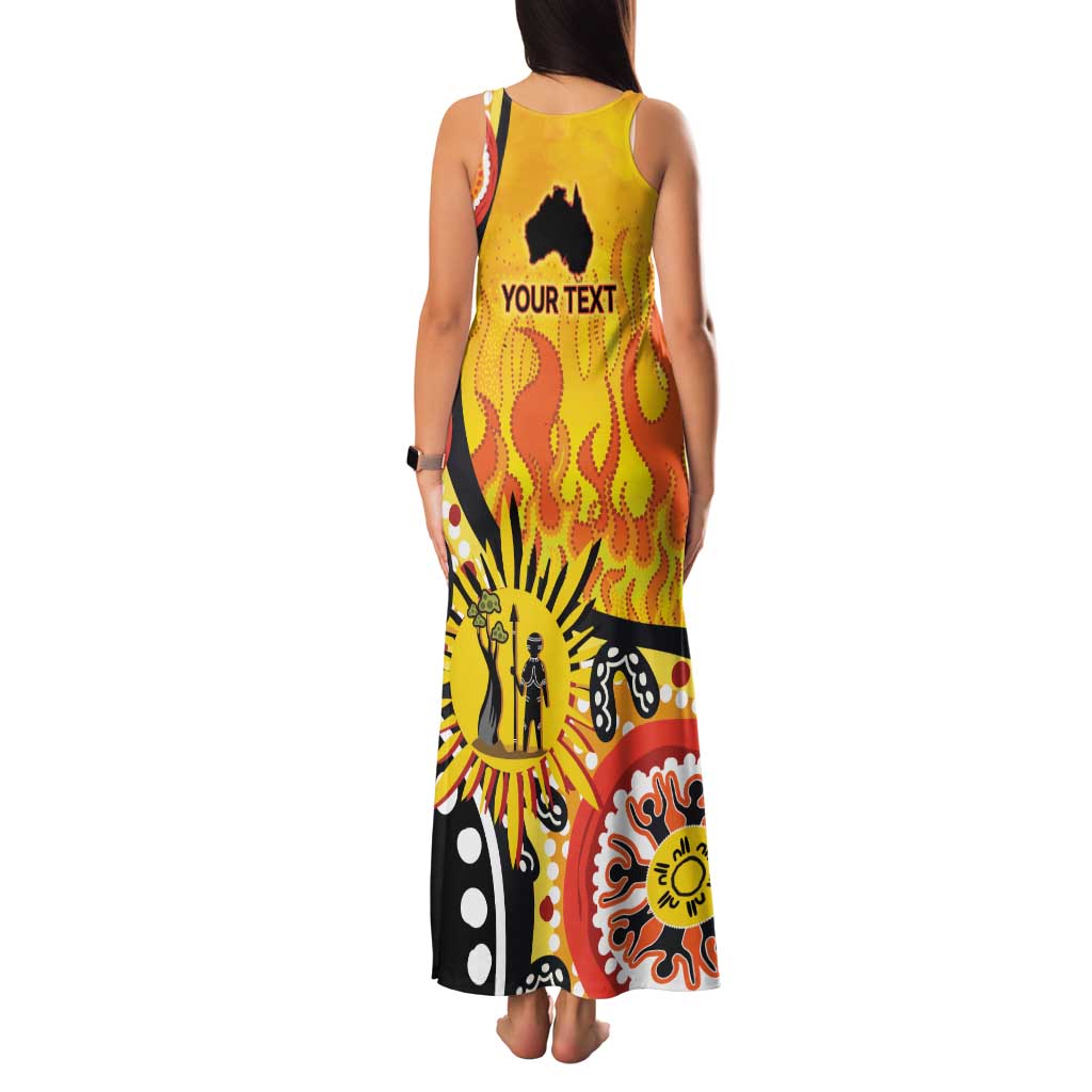 Australia Bushfire Aboriginal Personalised Family Matching Tank Maxi Dress and Hawaiian Shirt Bush Fire Dreaming - Aussie Hoodie