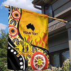 Australia Bushfire Aboriginal Personalised Garden Flag Bush Fire Dreaming - Aussie Hoodie
