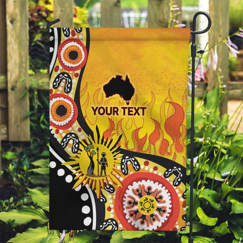 Australia Bushfire Aboriginal Personalised Garden Flag Bush Fire Dreaming - Aussie Hoodie